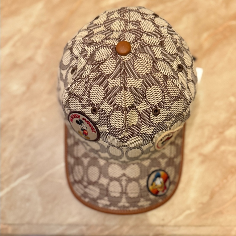 Disney X Coach Signature Baseball Hat With Patches - Picture 2 of 8